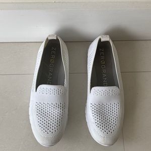 Cole Haan White Womens Size 8.5 Zerogrand Stitchlite Slip On Loafer Flats